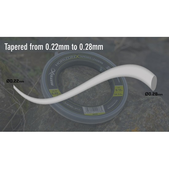 Fir Conic Matrix - Horizon X Tapered Shock Leader 0.22mm - 0.28mm Fir Conic Matrix - Horizon X Tapered Shock Leader 0.22mm - 0.28mm